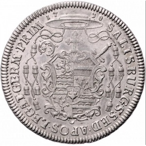 Реверс монеты Архиепископство Зальцбургское, 1 талер, 1738-1744