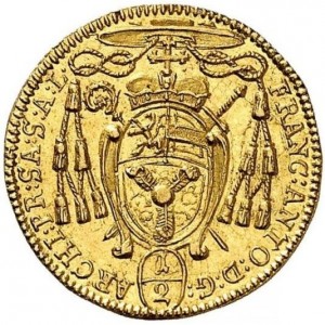 Аверс монеты Архиепископство Зальцбургское, ½ дуката, 1709-1722