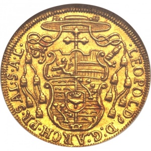 Аверс монеты Архиепископство Зальцбургское, 1 дукат, 1727-1740