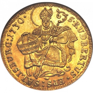 Реверс монеты Архиепископство Зальцбургское, 1 дукат, 1727-1740