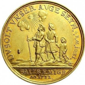Аверс монеты Архиепископство Зальцбургское, 2 дуката, 1732