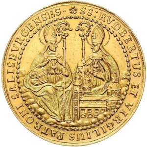 Реверс монеты Архиепископство Зальцбургское, 4 дуката, 1687