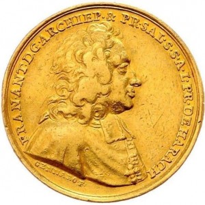 Аверс монеты Архиепископство Зальцбургское, 5 дукатов, 1721