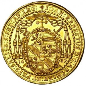 Аверс монеты Архиепископство Зальцбургское, 6 дукатов, 1687