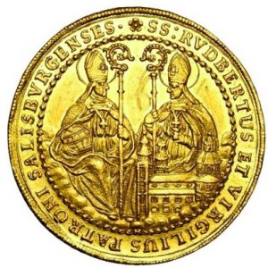 Реверс монеты Архиепископство Зальцбургское, 6 дукатов, 1687