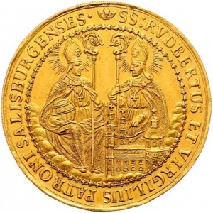 Реверс монеты Архиепископство Зальцбургское, 12 дукатов, 1687