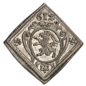 Аверс монеты Архиепископство Зальцбургское, 1 пфенниг, 1612-1619, Односторонняя монета, первая цифра "1" даты отсутст…