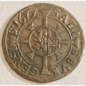 Реверс монеты Архиепископство Зальцбургское, 1 крейцер, 1668-1686