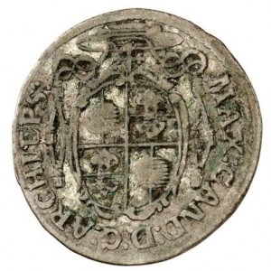 Аверс монеты Архиепископство Зальцбургское, 2 крейцера, 1674-1676