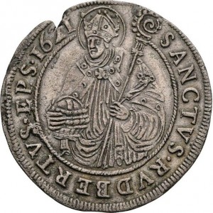 Реверс монеты Архиепископство Зальцбургское, 48 крейцеров, 1621