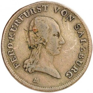 Аверс монеты Архиепископство Зальцбургское, 2 пфеннига, 1805-1806