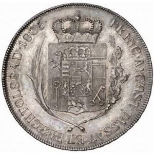 Реверс монеты Архиепископство Зальцбургское, 1 талер, 1805