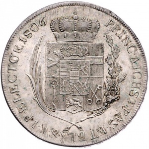 Реверс монеты Архиепископство Зальцбургское, 1 талер, 1806