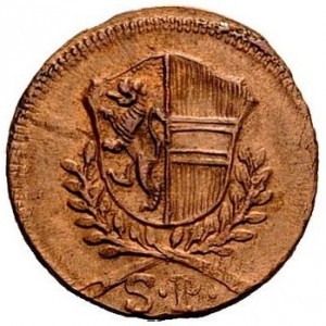 Аверс монеты Зальцбург, 1 пфенниг, 1792-1802