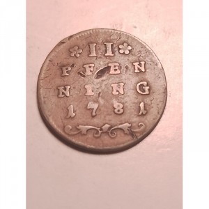 Реверс монеты Зальцбург, 2 пфеннига, 1777-1781