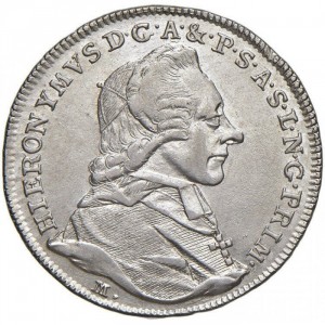 Аверс монеты Зальцбург, 10 крейцеров, 1788-1802