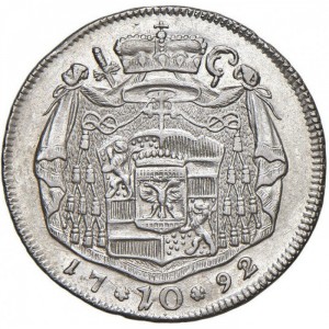 Реверс монеты Зальцбург, 10 крейцеров, 1788-1802