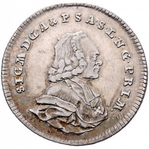 Аверс монеты Зальцбург, ¼ талера, 1766