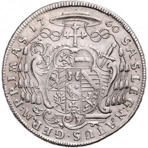 Реверс монеты Зальцбург, ½ талера, 1760