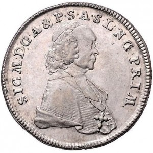 Аверс монеты Зальцбург, ½ талера, 1766-1768