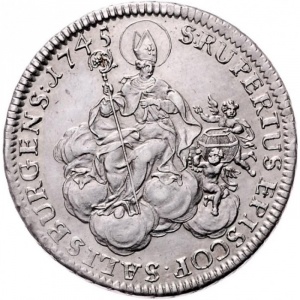 Реверс монеты Зальцбург, 1 талер, 1745