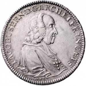 Аверс монеты Зальцбург, 1 талер, 1746