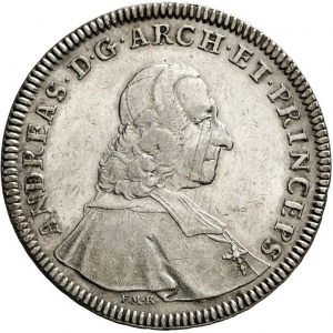 Аверс монеты Зальцбург, 1 талер, 1748-1750