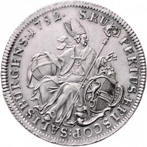 Реверс монеты Зальцбург, 1 талер, 1752