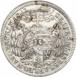 Реверс монеты Зальцбург, 1 талер, 1753-1761