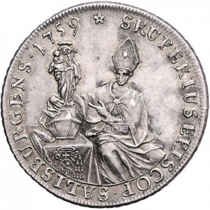 Реверс монеты Зальцбург, 1 талер, 1759-1760