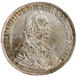 Аверс монеты Зальцбург, 1 талер, 1767