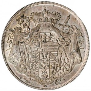 Реверс монеты Зальцбург, 1 талер, 1767