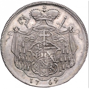 Реверс монеты Зальцбург, 1 талер, 1769-1770
