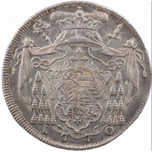 Реверс монеты Зальцбург, 1 талер, 1770