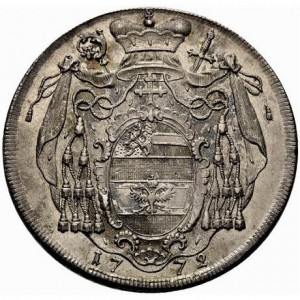 Реверс монеты Зальцбург, 1 талер, 1772