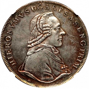Аверс монеты Зальцбург, 1 талер, 1789-1803