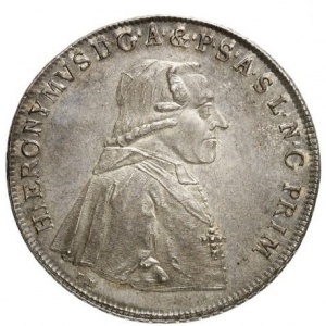 Аверс монеты Зальцбург, 1 талер, 1790
