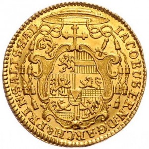 Аверс монеты Зальцбург, 1 дукат, 1745-1746