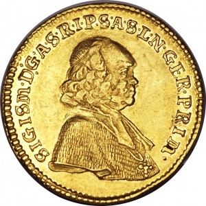 Аверс монеты Зальцбург, 1 дукат, 1764