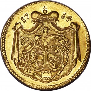 Реверс монеты Зальцбург, 1 дукат, 1764