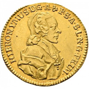 Аверс монеты Зальцбург, 1 дукат, 1772-1786
