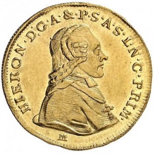 Аверс монеты Зальцбург, 1 дукат, 1787-1802