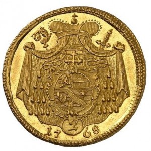 Реверс монеты Зальцбург, 2 дуката, 1765-1771