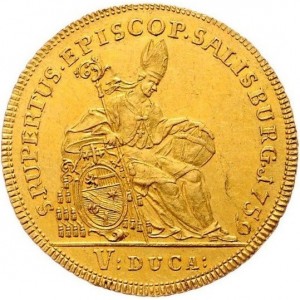 Реверс монеты Зальцбург, 5 дукатов, 1759