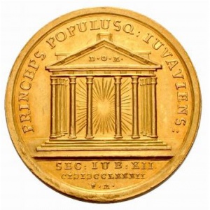 Реверс монеты Зальцбург, 12 дукатов, 1782