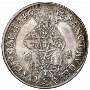 Реверс монеты Зальцбург, ⅑ талера, 1622-1644