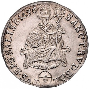 Реверс монеты Зальцбург, ⅑ талера, 1656-1666, Круглая