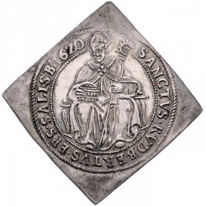 Реверс монеты Зальцбург, ¼ талера, 1620-1622