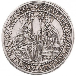 Реверс монеты Зальцбург, ½ талера, 1668