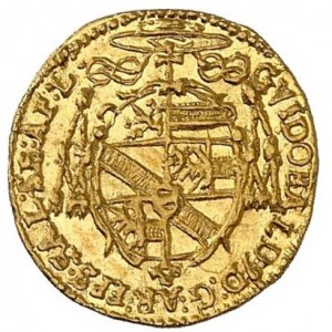 Аверс монеты Зальцбург, ¼ дуката, 1654-1668